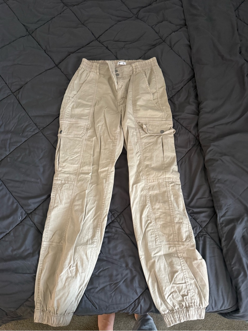 Garage Women's Khaki Cargo Jogger Pants